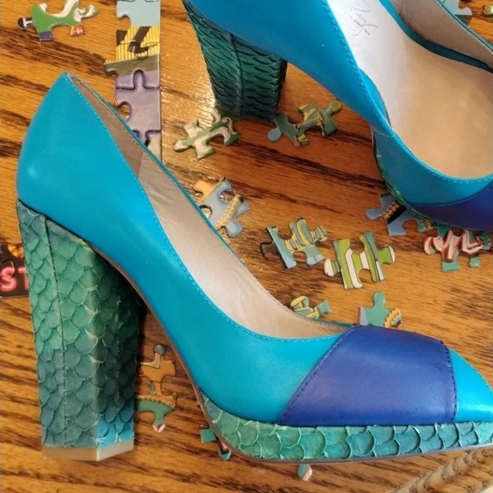 Shoes of Prey Colorblock Shoes Y2K